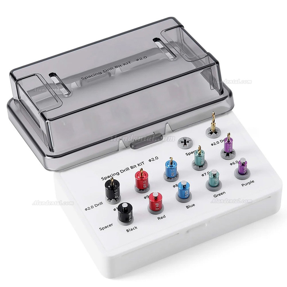 Dental Implant Spacing Drill Bit Kit Dental Drill Guide and Positioning Kit